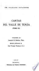 Cantas del Valle de Tenza [del folklore boyacense]