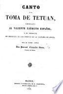 Canto á la Toma de Tetuan, etc. MS. note [by the author].
