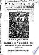 Cantos morales