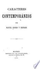 Caracteres contemporaneos