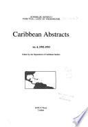 Caribbean Abstracts