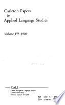 Carleton Papers in Applied Language Studies