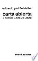 Carta abierta a Buenos Aires violento