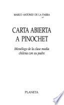 Carta abierta a Pinochet