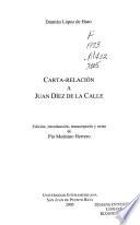 Carta-relación a Juan Díez de la Calle