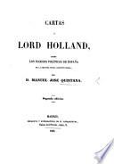 Cartas a Lord Holland