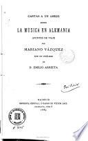 Cartas a un amigo sobre la música en Alemania