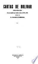 Cartas de Bolívar, 1823-1824-1825