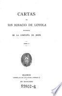 Cartas de San Ignacio de Loyola, fundador de la Compañía de Jesús