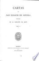 Cartas de San Ignacio de Loyola fundador de la Compañia de Jesús