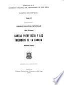 Cartas entre Rizal y los miembros de la familia