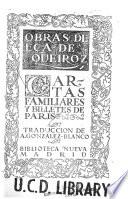 Cartas familiares, y Billetes de Paris