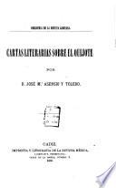 Cartas literarias sobre el Quijote