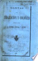 Cartas sobre emigración y colonias