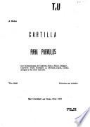 Cartilla para parvulos