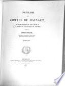 Cartulaire des comtes de Hainaut