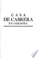 Casa de Cabrera en Cordoba