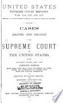 Cases Argued and Decided in the Supreme Court of the United States
