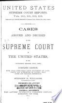 Cases Argued and Decided in the Supreme Court of the United States