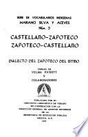 Castellano-zapoteco, zapoteco-castellano