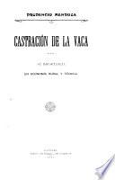 Castración de la vaca