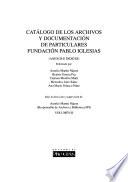 Catálago de los archivos y documentación de particulares, Fundación Pablo Iglesias: Anexos e índices