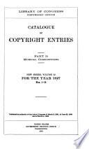 Catalog of Copyright Entries. Fourth Series