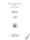 Catalog of Copyright Entries