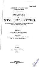 Catalog of Copyright Entries
