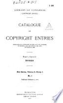 Catalog of Copyright Entries
