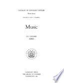 Catalog of Copyright Entries