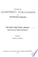 Catalog of Government Publications in the Research Libraries