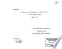 Catalog of Information on Water Data