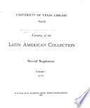Catalog of the Latin American Collection