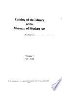 Catalog of the Library of the Museum of Modern Art: Han