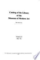 Catalog of the Library of the Museum of Modern Art: Rej