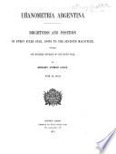 Catálogo astrográfico ... de fotografías hechas en el Observatorio Nacional Argentino, Córdoba