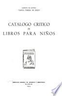 Catalogo critico de libros para ninos