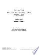 Catálogo de autores dramáticos andaluces