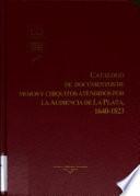 Catálogo de documentos de Mojos y Chiquitos atendidos por la Audiencia de La Plata, 1640-1823