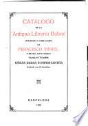 Catalogo de la Antigua librería Babra dirigida y publicado