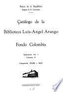 Catálogo de la Biblioteca Luis-Angel Arango, Fondo Colombia