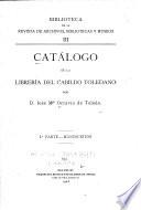 Catálogo de la libreria del Cabildo Toledano