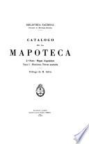 Catalogo de la mapoteca
