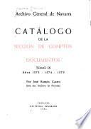 Catálogo de la sección de comptos: Años 1373-1375