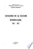 Catálogo de la sección republicana