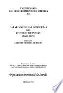 Catálogo de las consultas del Consejo de Indias: 1669-1675