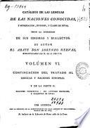 Catálogo de las lenguas de las naciones conocidas, y numeracion, division, y clases de estas segun la diversidad de sus idiomas y dialectos: Lenguas y naciones europeas: naciones primitivas, sus lenguas matrices y dialectos de éstos (379 p., [3] h. pleg.)