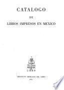 Catálogo de libros impresos en México