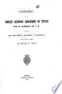 Catálogo de los códices arábigos adquiridos en Tetuan